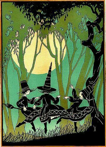 I Want To Paint This Witches Dance Vintage Halloween Halloween Images