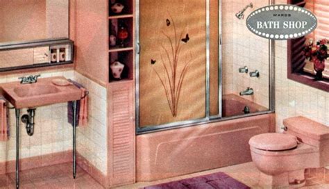 28 vintage pink bathrooms see some wild bubblegum era midcentury home decor of the 1950s