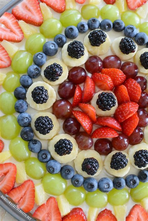 An Easy Summer Dessert Fruit Pizza With Chocolate Chip Cookie Crust