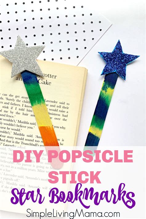 Diy Popsicle Stick Star Bookmark Diy Popsicle Bookmark Craft Star
