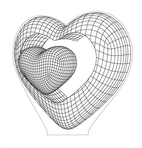 Optical Illusion Hearts