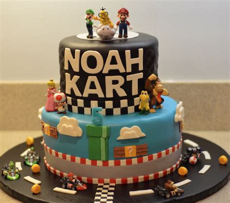 No mario kart game would be complete without plenty of shortcuts peppered throughout the collection of courses. Mario Kart cake from ToyCake.com | Party cakes, Cake, Desserts