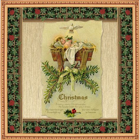 Vintage Christmas Illustration Free Stock Photo Public Domain