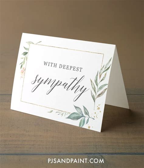 Create and send your own condolences cards online. Free Printable Sympathy Card - Instant Download in 2020 ...