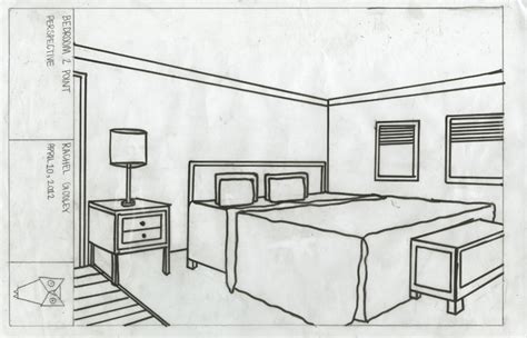 Drawing Perspective Creepy Interior Cad Perspective Room