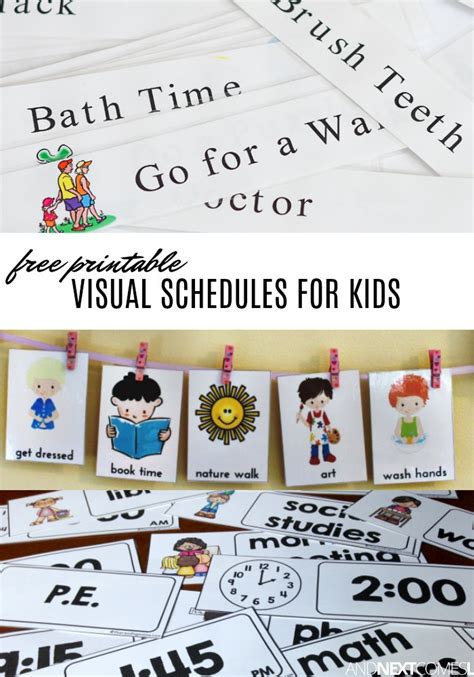 Preschool daily agenda & visual schedule #daily #schedule #template #routine #chart #dailyscheduletemplateroutinechart editable daily visual schedule toddler kids routine chart printable cards. Free Visual Schedule Printables to Help Kids with Daily Routines | And Next Comes L - Hyperlexia ...