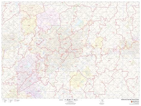 Guilford Zip Code Map North Carolina Guilford County Zip Codes