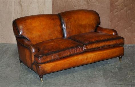 Glorious Vintage Fully Restored Hand Dyed Brown Leather Howards Son