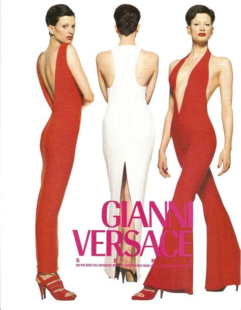 Versace Sprsum 1993 Kristen Mcmenamy By Doug Ordway Fashion Model