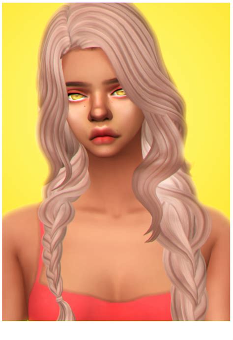 Sims 4 Cc — Tiredeffect Wingssims Oe0316 Hair Clayified