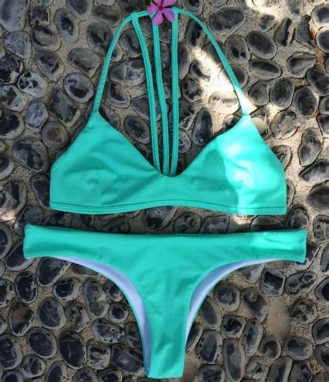 All The Colours Trouble In Paradise Turquoise Bikini Bikinis