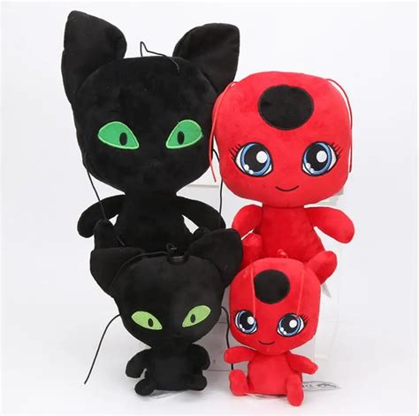 20 Cm Miraculous Ladybug Cat Plagg Tikki Noir Plush Toy Plush Pendant