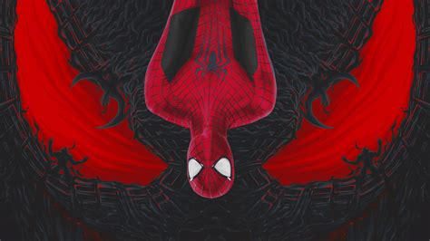 Spiderman Venom Art Wallpaperhd Superheroes Wallpapers4k Wallpapers