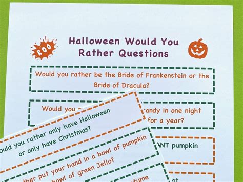 Silly And Spooky Would You Rather Halloween Questions For Kids