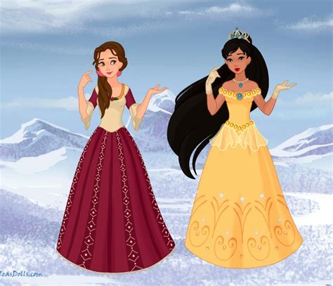 Belle And Pocahontas Christmas By M Mannering On Deviantart