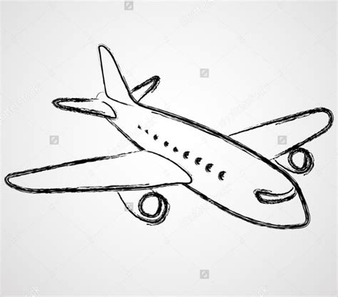 Simple Airplane Drawing At Explore Collection Of