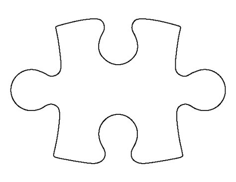Puzzle Piece Pattern Use The Printable Outline For Crafts Creating