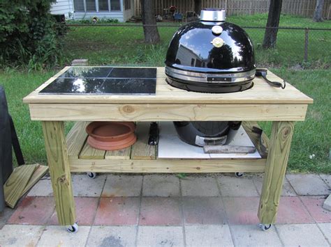 Diy Grill Table Plans Build A Diy Grill Table For A Kamado Grill