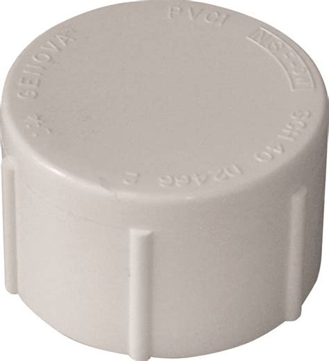 Pvc 34 Inch Threaded Cap 34 Pvc Fittings The Home Improvement Outlet