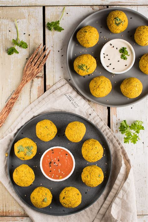 Sweet potato falafels with coleslaw. Vegan Falafel Recipe with Canned Chickpeas [Oil-Free, GF ...
