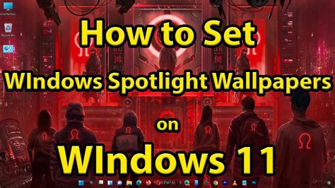 How To Set Windows Spotlight Wallpapers On Windows 11 Desktop Youtube
