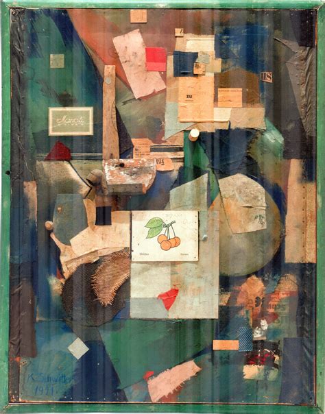 Kurt Schwitters Merz Picture 32a The Cherry Picture 1921 Dadaismo
