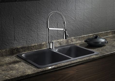 Blanco's granite composite sinks are much quieter than stainless steel the material is available in a wide variety of designer colors how to clean a blanco silgranit sink. Blanco Kitchen Sink Vision 1 3/4 401134 at Bath Emporium ...