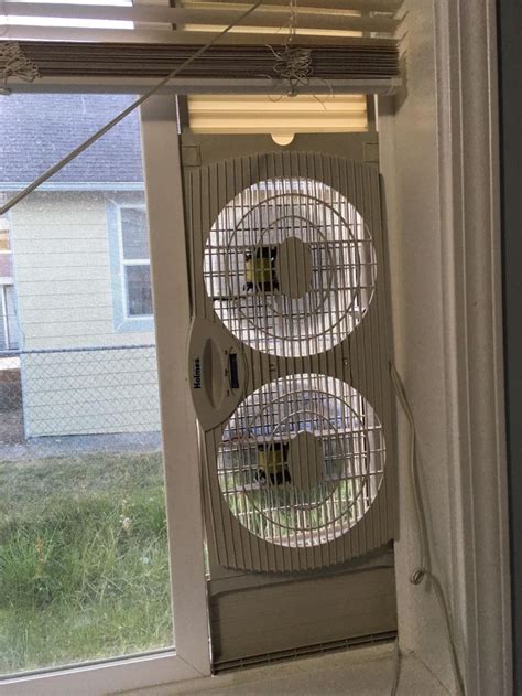This Holmes Dual Blade Twin Window Fan Provides Relief From Hot Weather