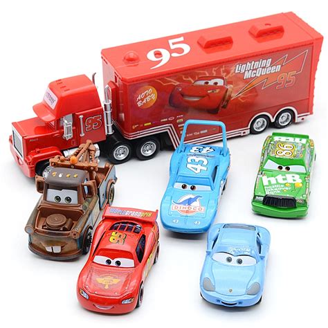 Disney Pixar Cars 3 Toys Car Set Lightning Mcqueen Mack Uncle Truck