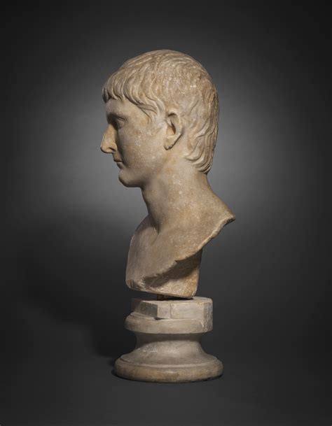 A Roman Marble Portrait Bust Of Germanicus Julio Claudian Period