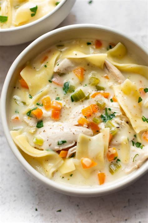 Mine was done after just over an hour. Creamy Chicken Noodle Soup | Recipe | Soup recipes, Food ...