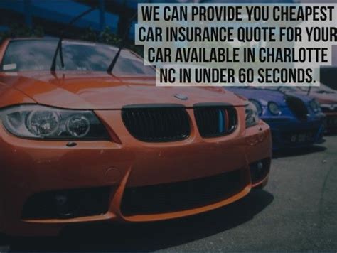 However, there are differences depending on where you live, and car insurance rates vary the best way to get the cheapest car insurance is to compare car insurance quotes online to see which provider will give you the cheapest price. To make your Cheap Car Insurance Charlotte NC easier we researched rates from the eight largest ...