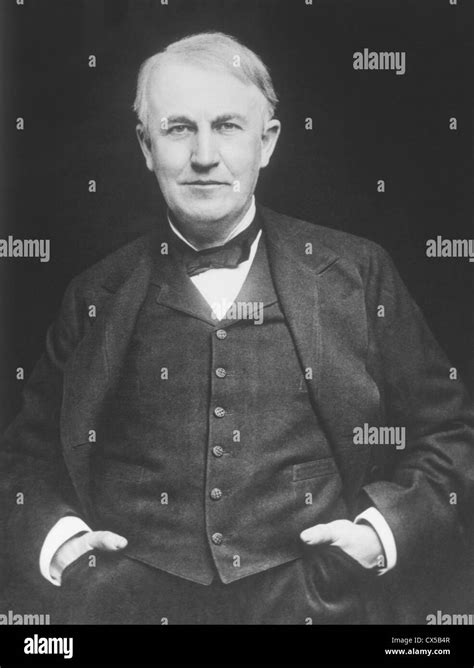 American Inventor Thomas Edison Black And White Stock Photos And Images
