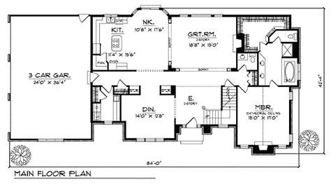 elegant  bedroom  story home plan ah architectural designs
