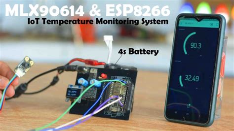 Mlx90614 With Esp8266 Nodemcu Blynk Iot Temperature Sensor 44 Off