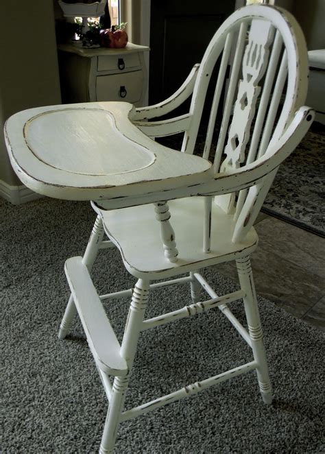Antique lehman baby guard wooden high chair price 100 00. Little Bit of Paint: Refinished Antique High Chair