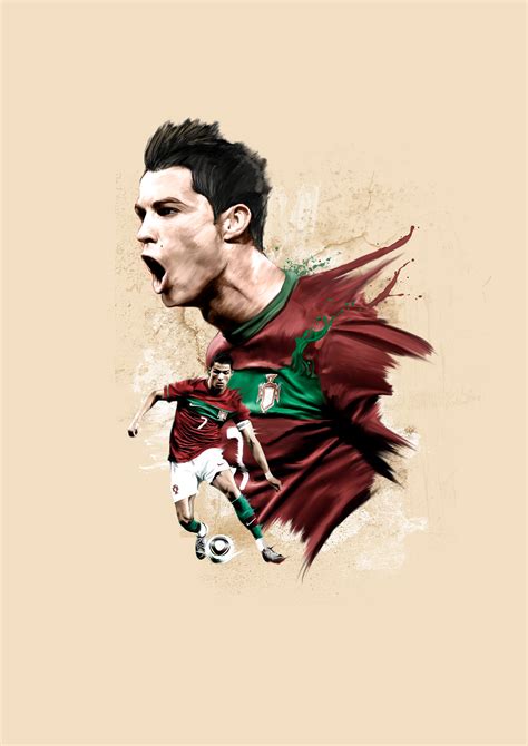 Cristiano Ronaldo Digital Ilustration On Behance