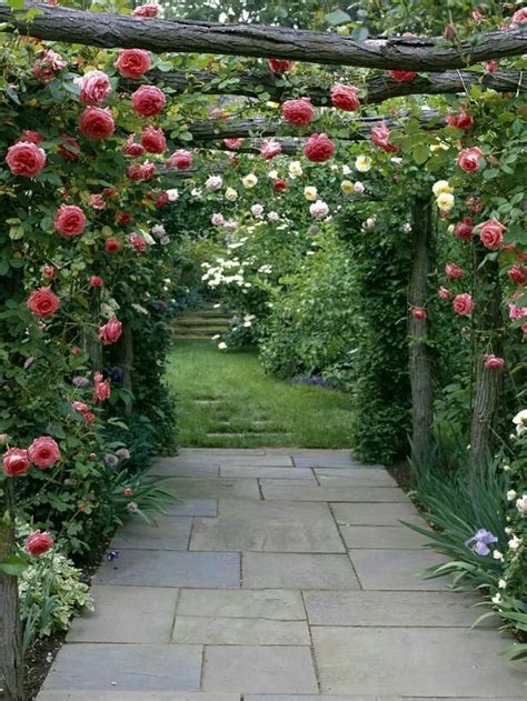 Arch Of Roses French Cottage Garden Cottage Garden Design Modern