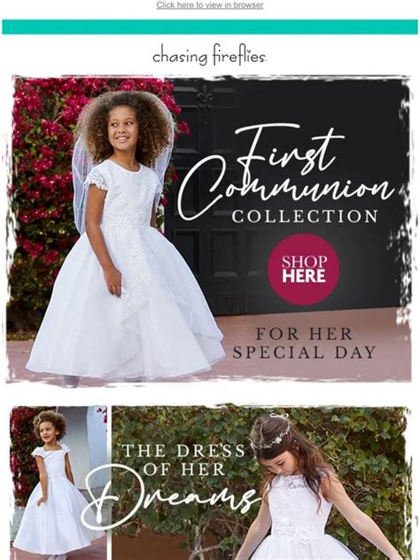 Chasing Fireflies The Dress Of Her Dreams For First Communion Milled