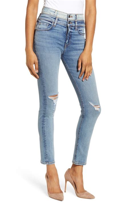 Hudson Jeans Holly Double Waistband Ankle Skinny Jeans Provoking