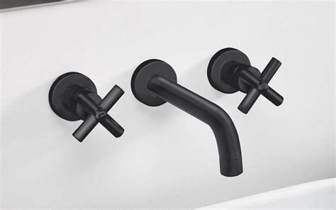 ᐈ 【aquatica Celine 242 Wall Mounted Sink Faucet Black Matte】 Buy Online Best Prices