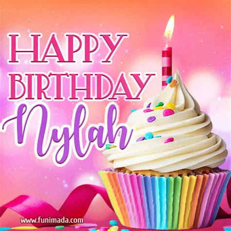 Happy Birthday Nylah Lovely Animated