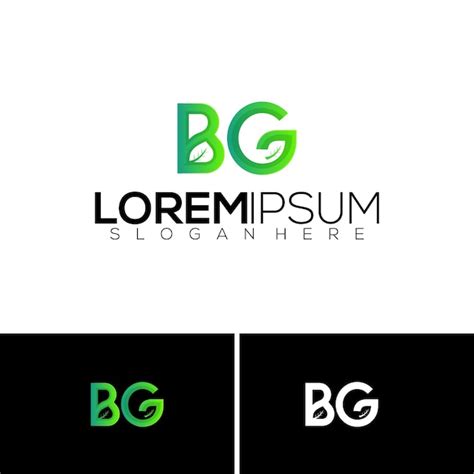 Premium Vector Initial Letter B And G Modern Design Colorful Template