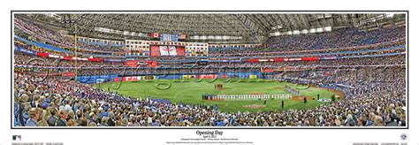 Toronto Blue Jays Opening Day Rogers Centre Panoramic Framed Poster
