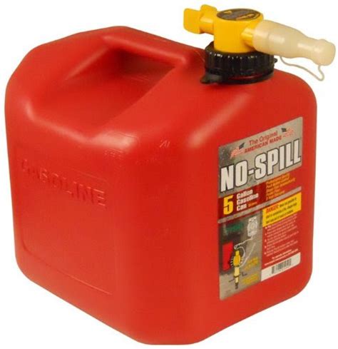 Gasoline Generator No Spill 1450 5 Gallon Poly Gas Can Carb Compliant
