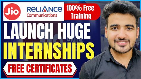 Reliance Jio Launched Huge Internships ️‍ Free Training For Students