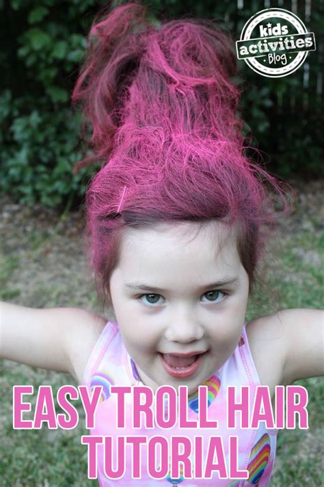 Troll Hair Costume Tutorial Kids Activities Blog