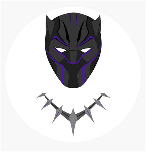 Black Panther Mask Black And White Png Download Marvel Black