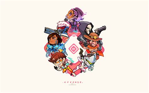 Assorted Animated Character Illustration Overwatch Video Games