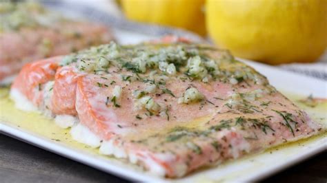 Lightly oil and season the salmon fillets and put onto a baking paper lined tray. Oven Baked Salmon | 3 Easy Recipes | Recipe | Salmon ...